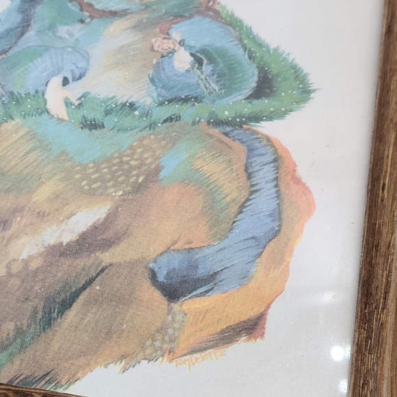 Signed watercolor painting angel - Picture 3 of 4